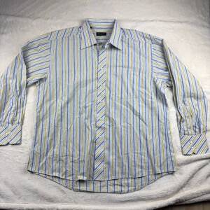 Ted Baker Shirt mens 17 long sleeve button down Preppy Office